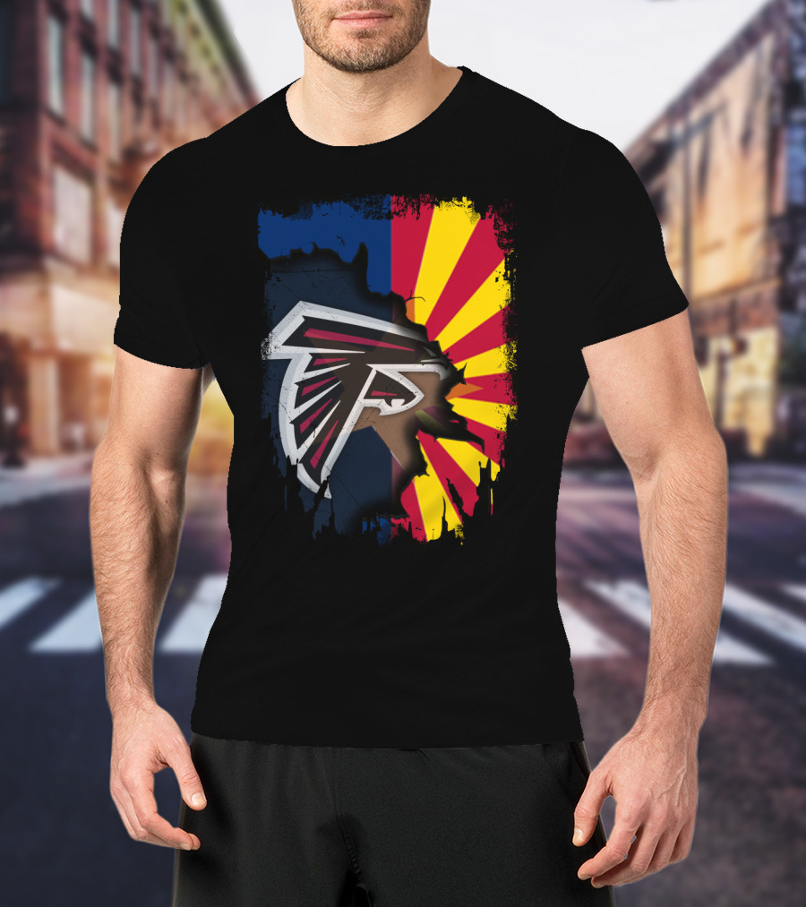 Arizona Pride With Falcons Logo Integration T-Shirt