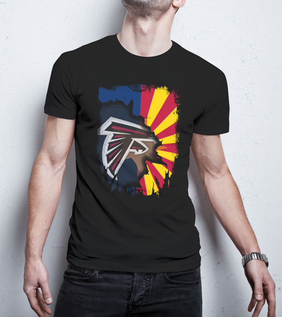 Arizona Pride With Falcons Logo Integration T-Shirt