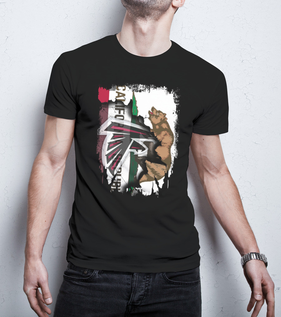 California Strong Pride Iconic Falcons Bear T-Shirt