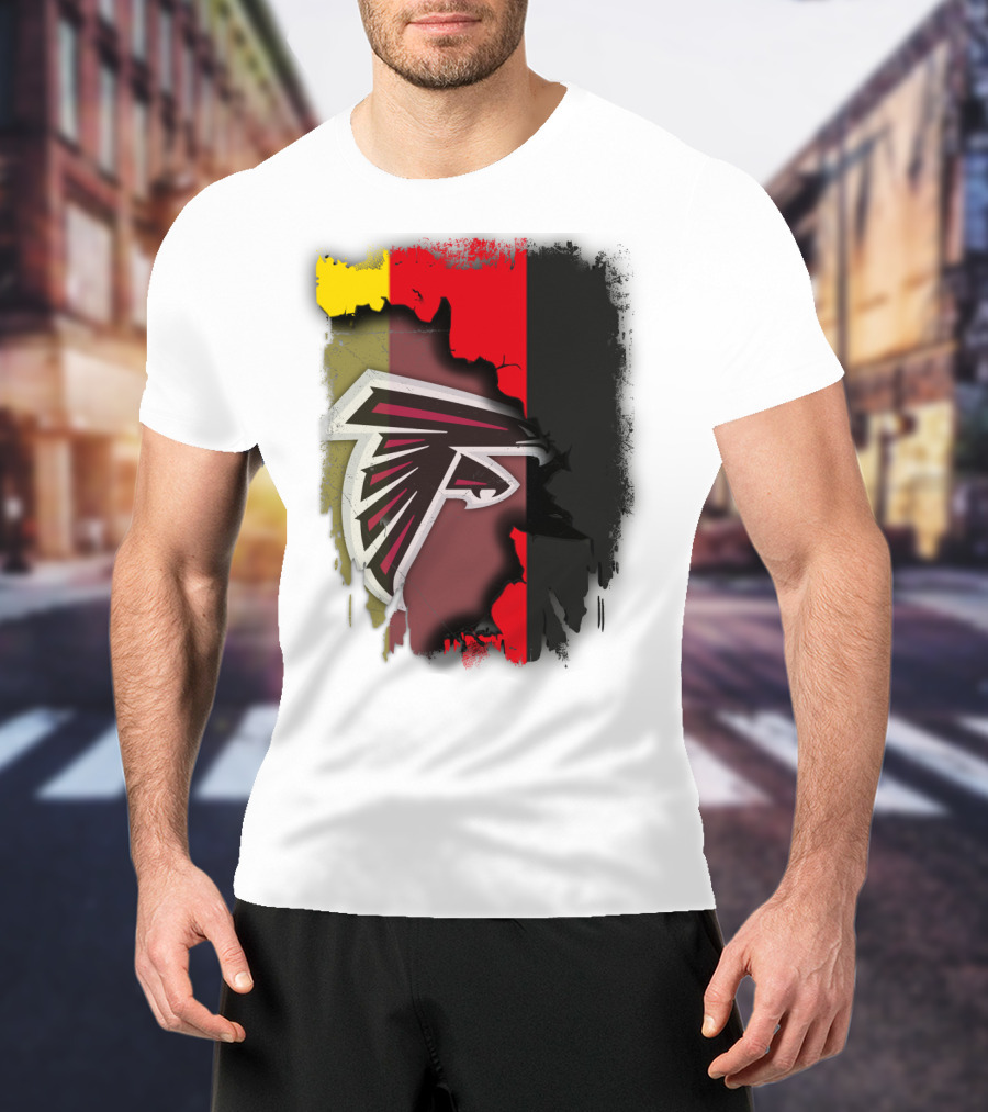 Germany Flag With Falcons Logo Mashup T-Shirt