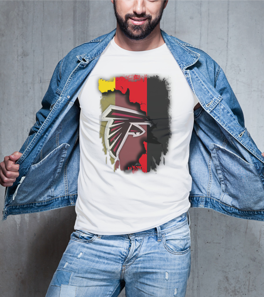Germany Flag With Falcons Logo Mashup T-Shirt