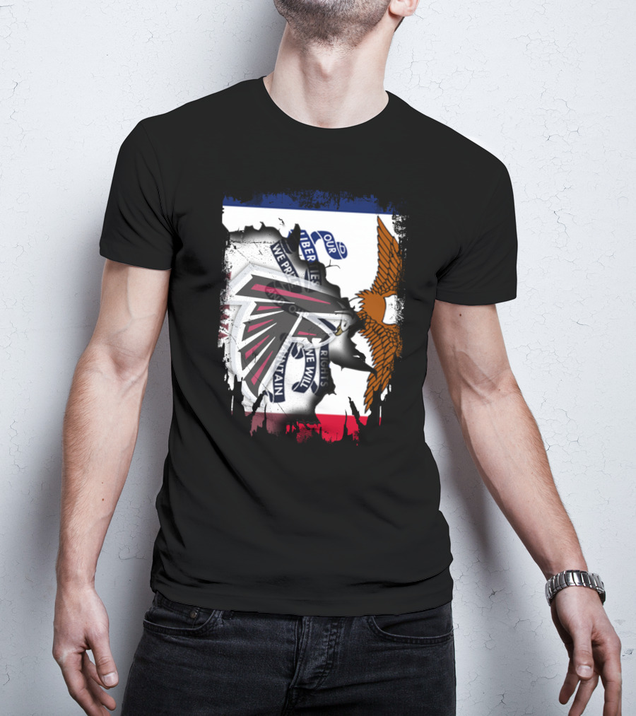 Together Iowa Proudly Featuring Falcons And State Seal Elements T-Shirt