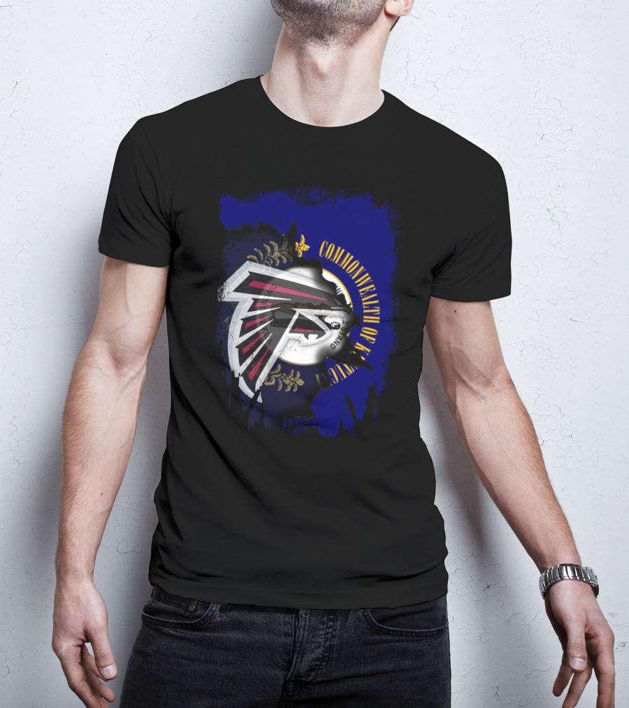 Commonwealth Of Kentucky And Atlanta Falcons United T-Shirt