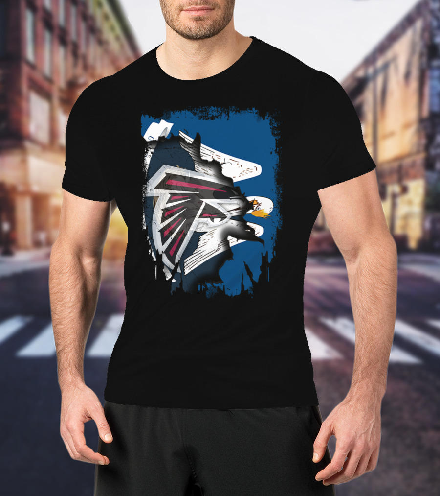 Together Louisiana With Falcons And Eagles T-Shirt