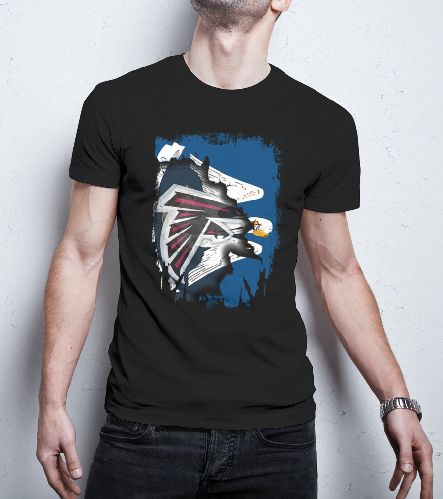 Together Louisiana With Falcons And Eagles T-Shirt