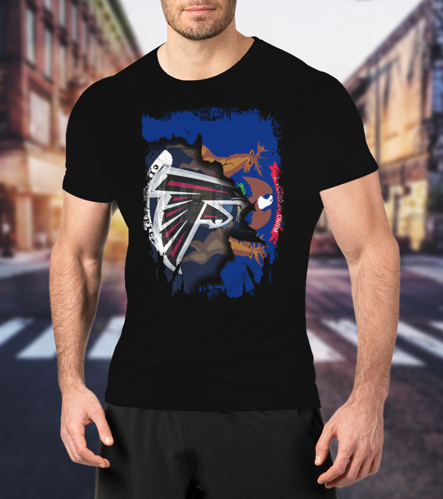 Together Michigan With Atlanta Falcons And State Flag T-Shirt
