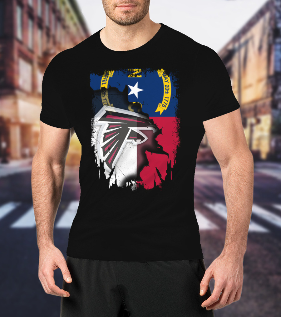 North Carolina Flag Falcons Emblem Unity T-Shirt