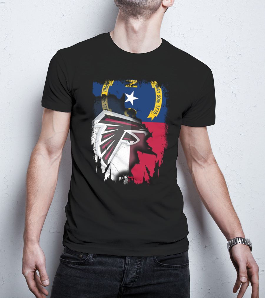North Carolina Flag Falcons Emblem Unity T-Shirt