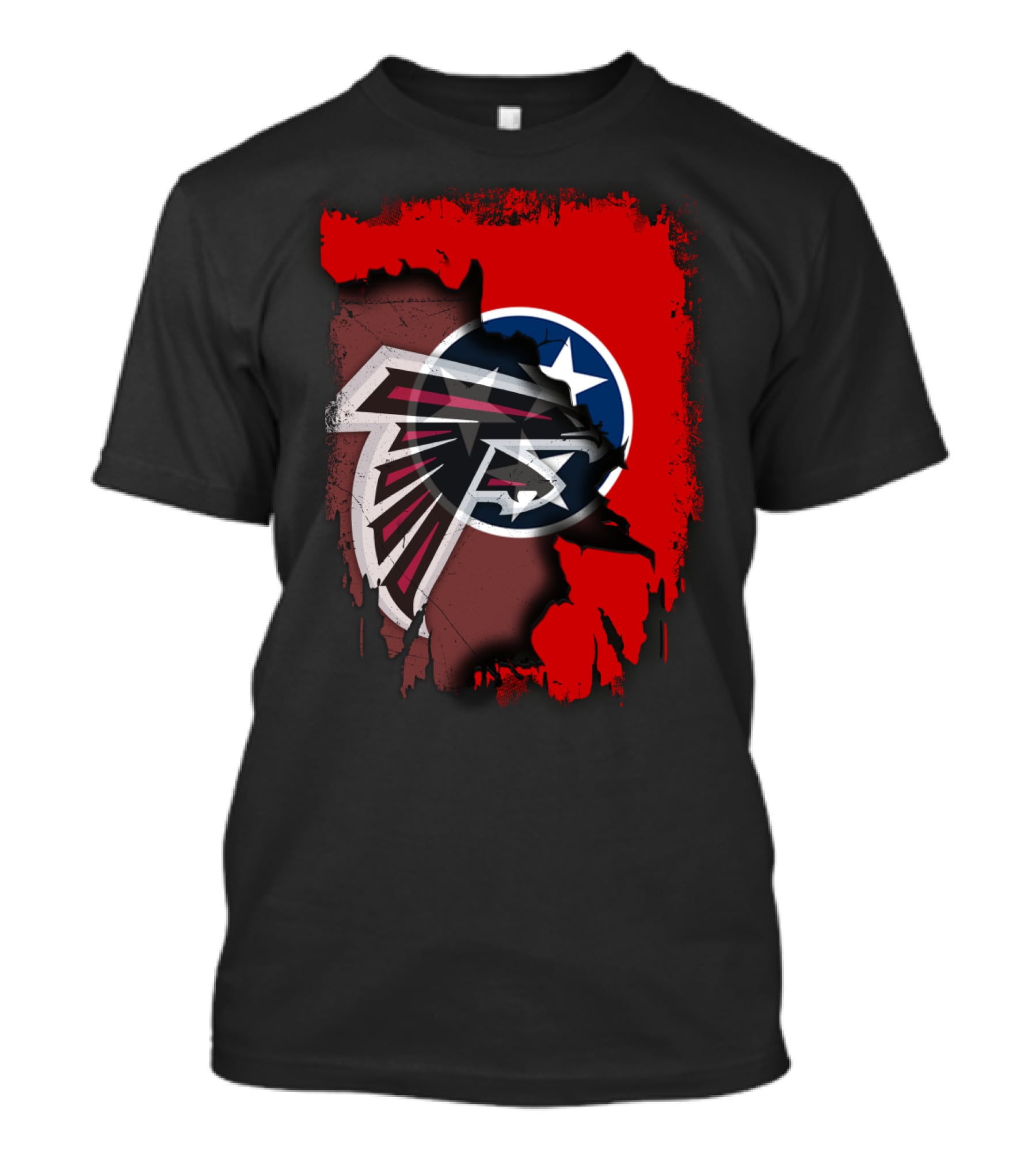Together Tennessee Falcons State Flag Fusion T-Shirt
