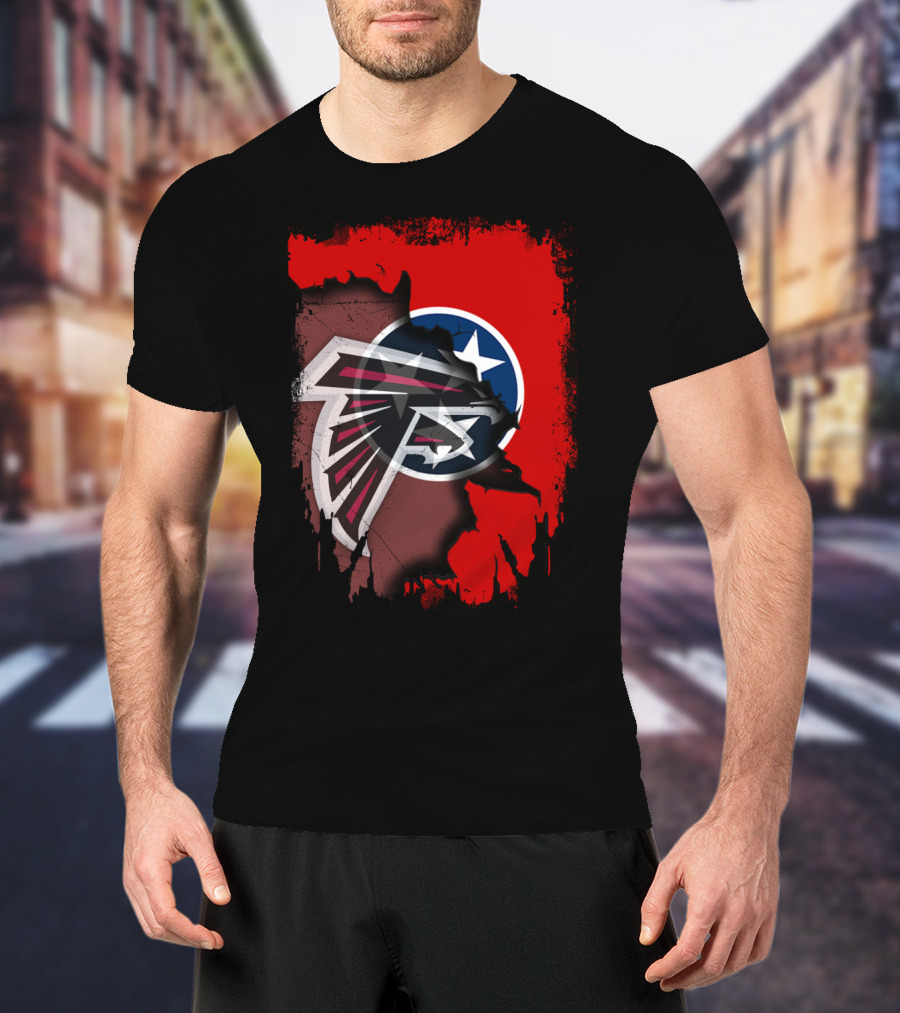 Together Tennessee Falcons State Flag Fusion T-Shirt
