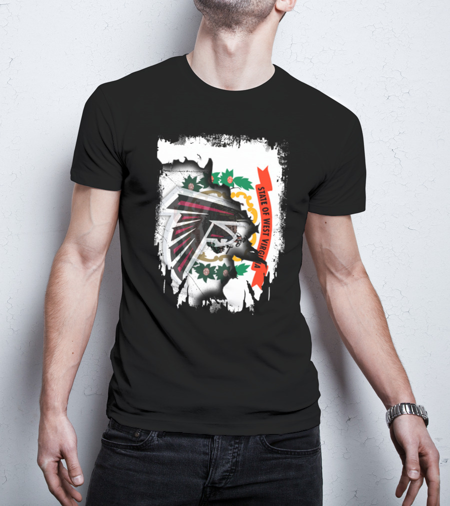 State Of West Virginia Falcons Emblem Collaboration T-Shirt