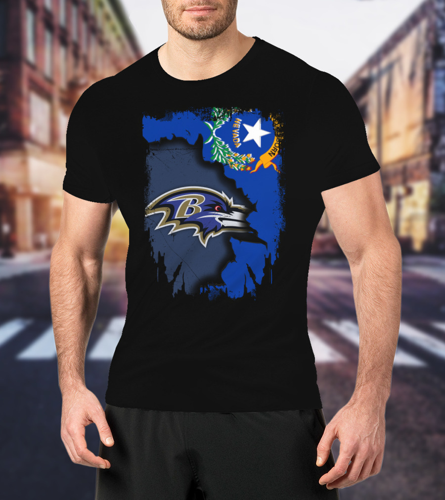 Nevada Pride Meets Ravens Spirit T-Shirt