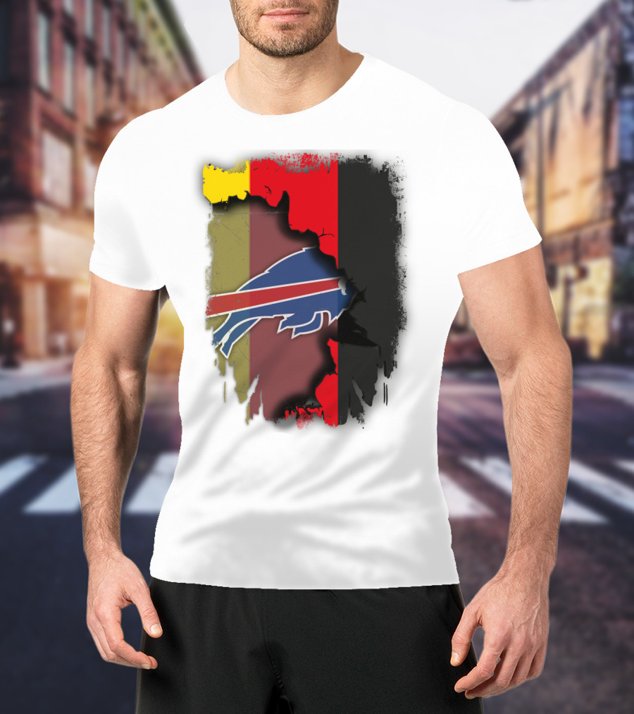 Germany Flag With Buffalo Bills Logo Integration T-Shirt