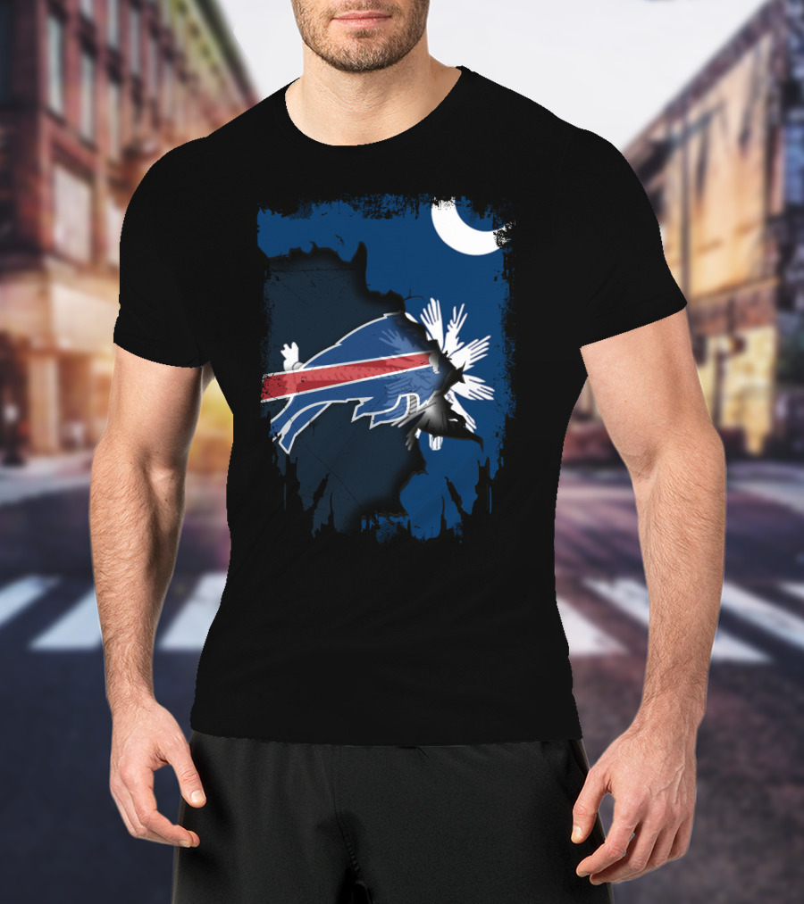 Together South Carolina Bills Moon Palmetto T-Shirt