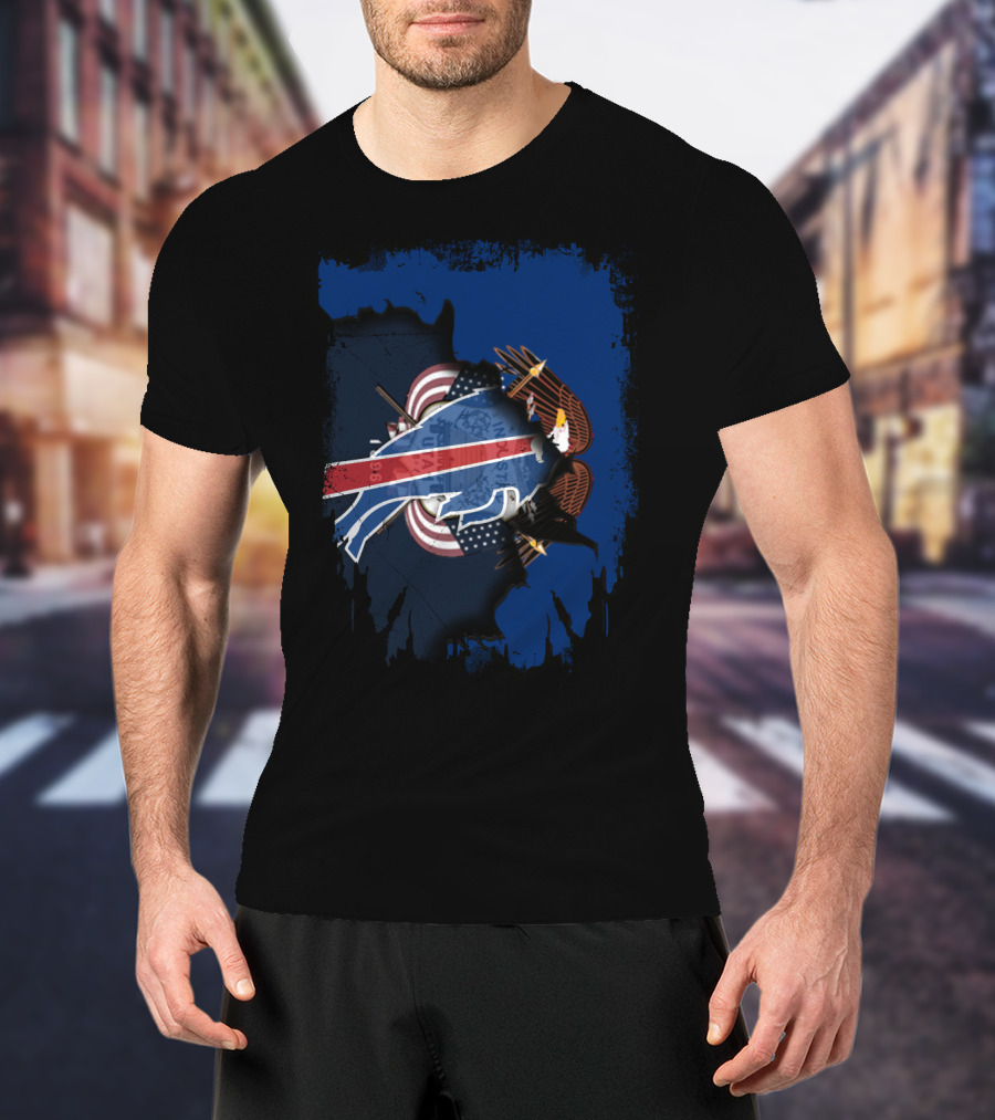 Utah United With Patriotic Buffalo Eagles T-Shirt