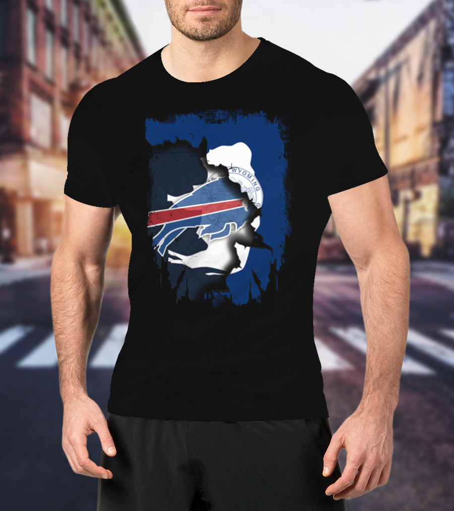 Buffalo Bills And Wyoming State Unity T-Shirt