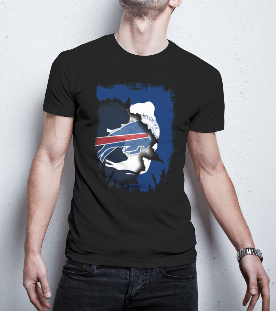 Buffalo Bills And Wyoming State Unity T-Shirt