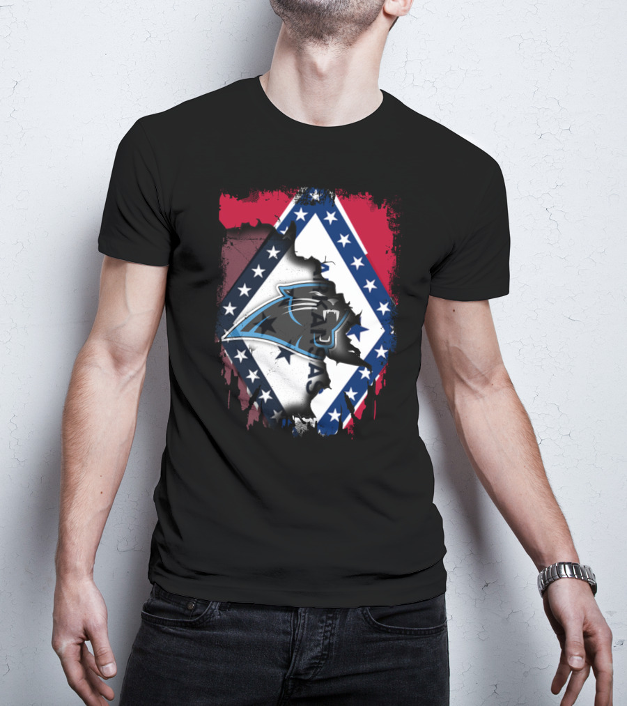 Together Arkansas Panthers American Flag Fusion T-Shirt