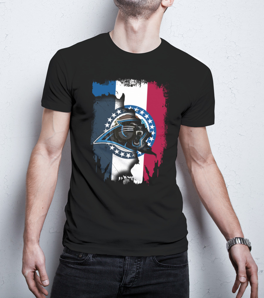 Together Missouri With Panthers Flag Design Stars And Claws T-Shirt