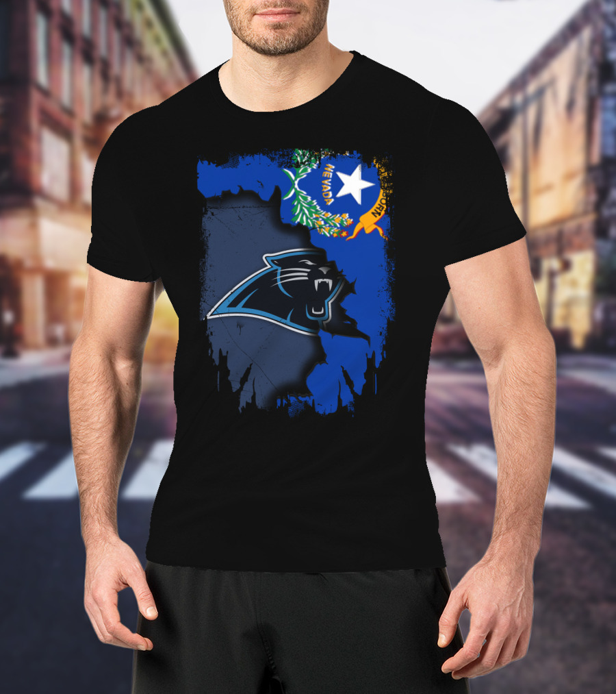Nevada Panthers Collaboration With State Flag Elements T-Shirt
