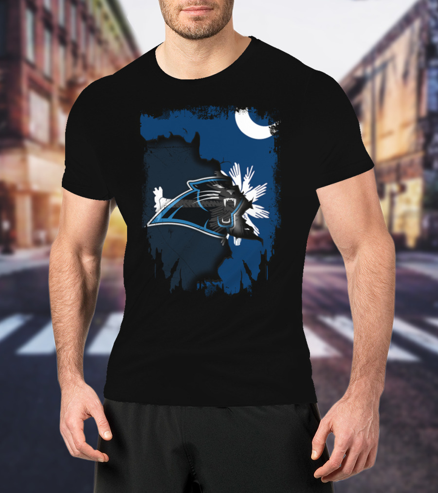 Together South Carolina Panthers Moon Palmetto T-Shirt