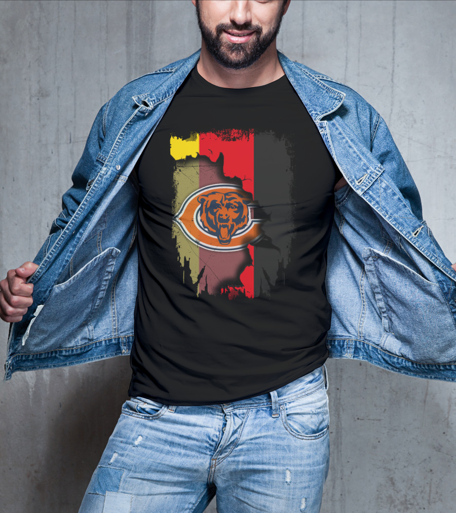 Chicago Bears Germany Flag Fusion T-Shirt