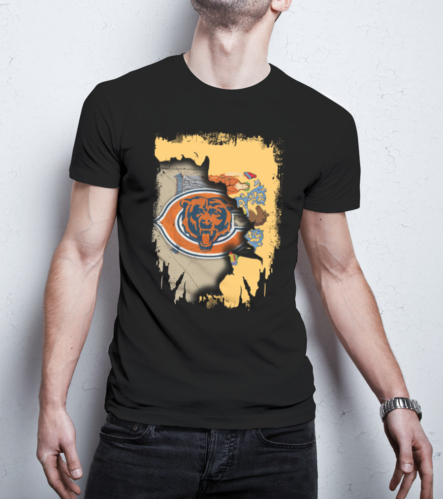 New Jersey Bears Emblem With State Map T-Shirt