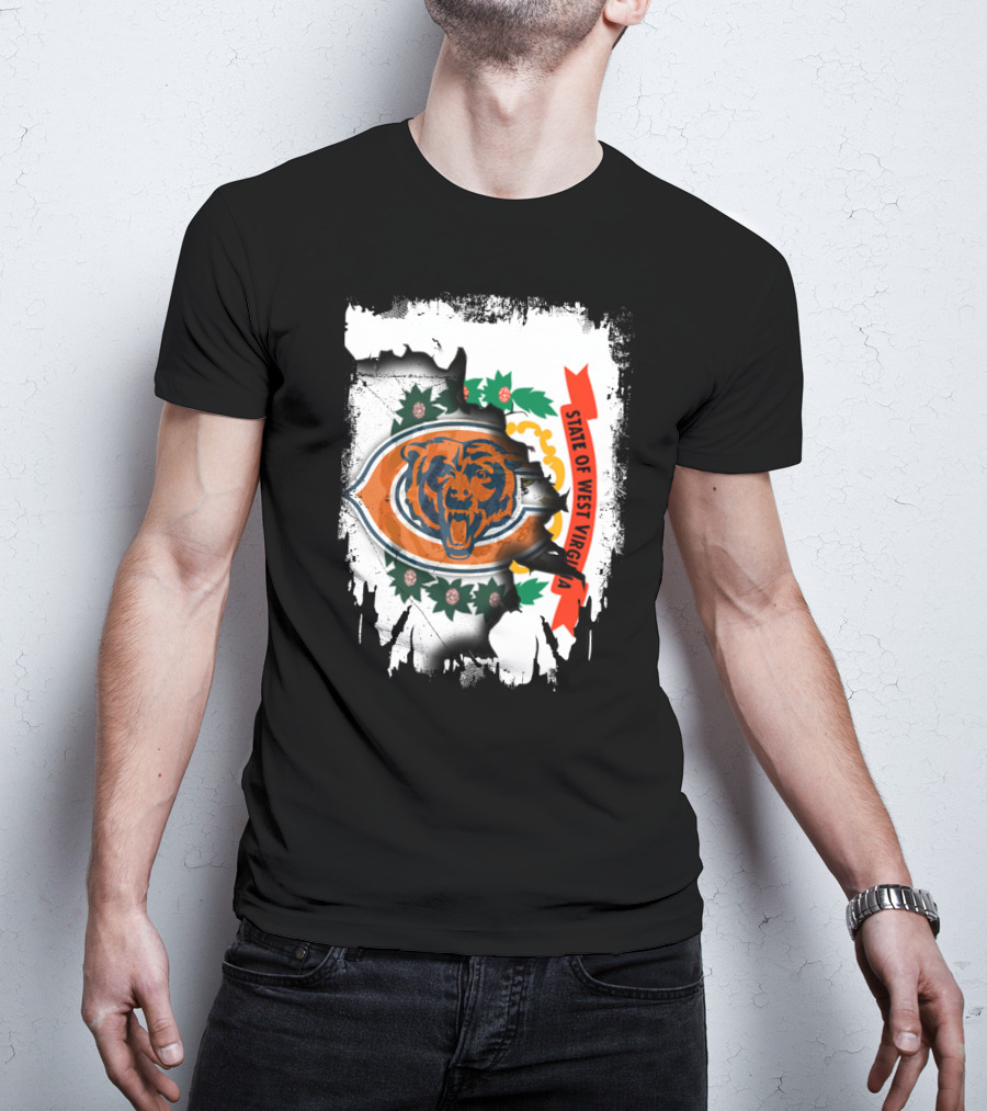 State Of West Virginia Bears Emblem T-Shirt