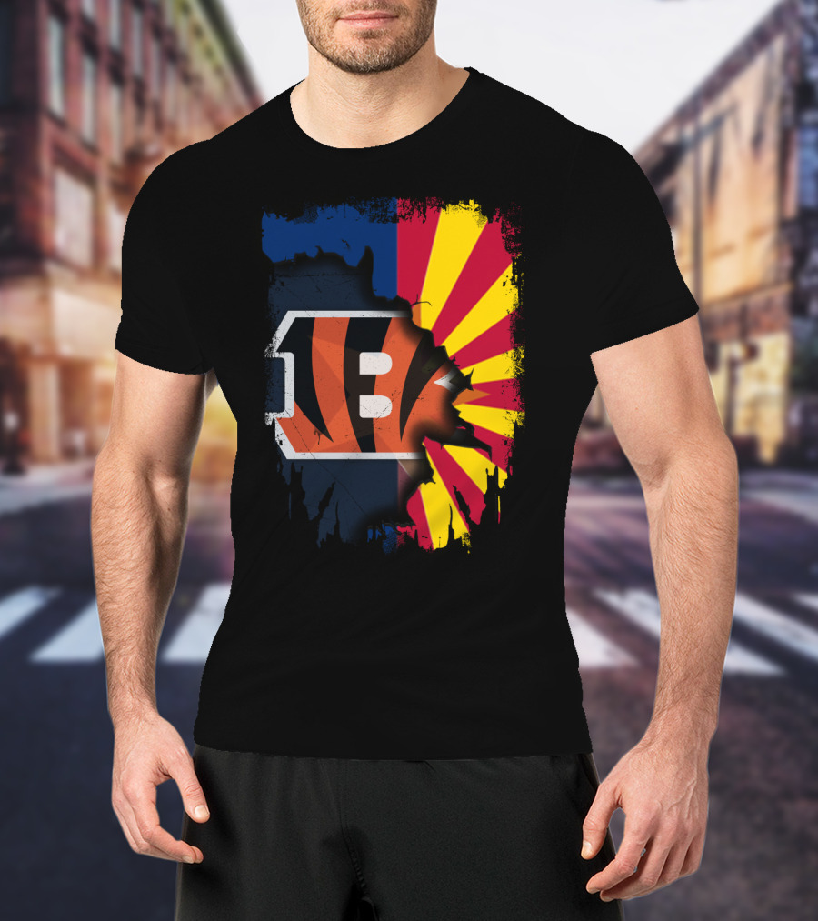 Together Arizona And Cincinnati Bengals T-Shirt
