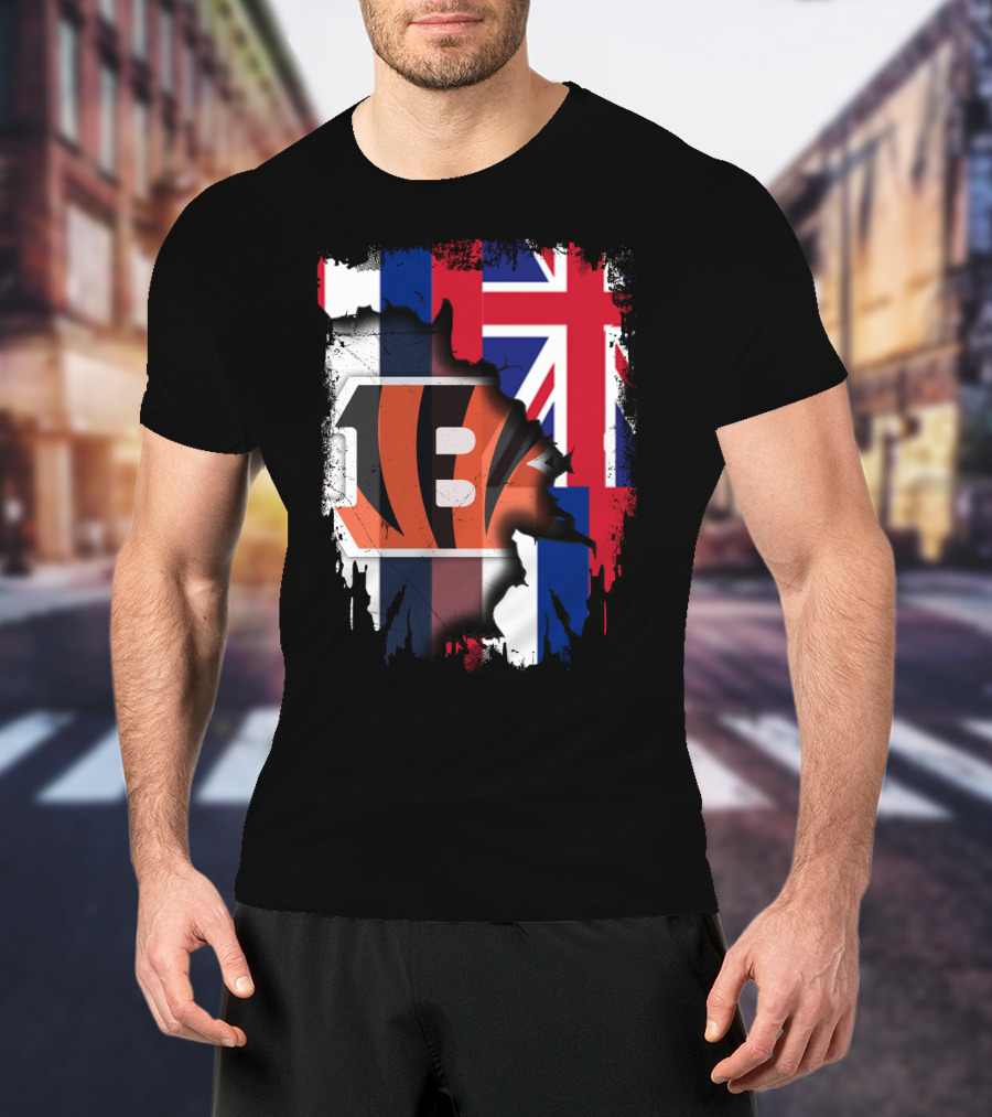 Together Hawaii Bengals Union Flag Fusion T-Shirt
