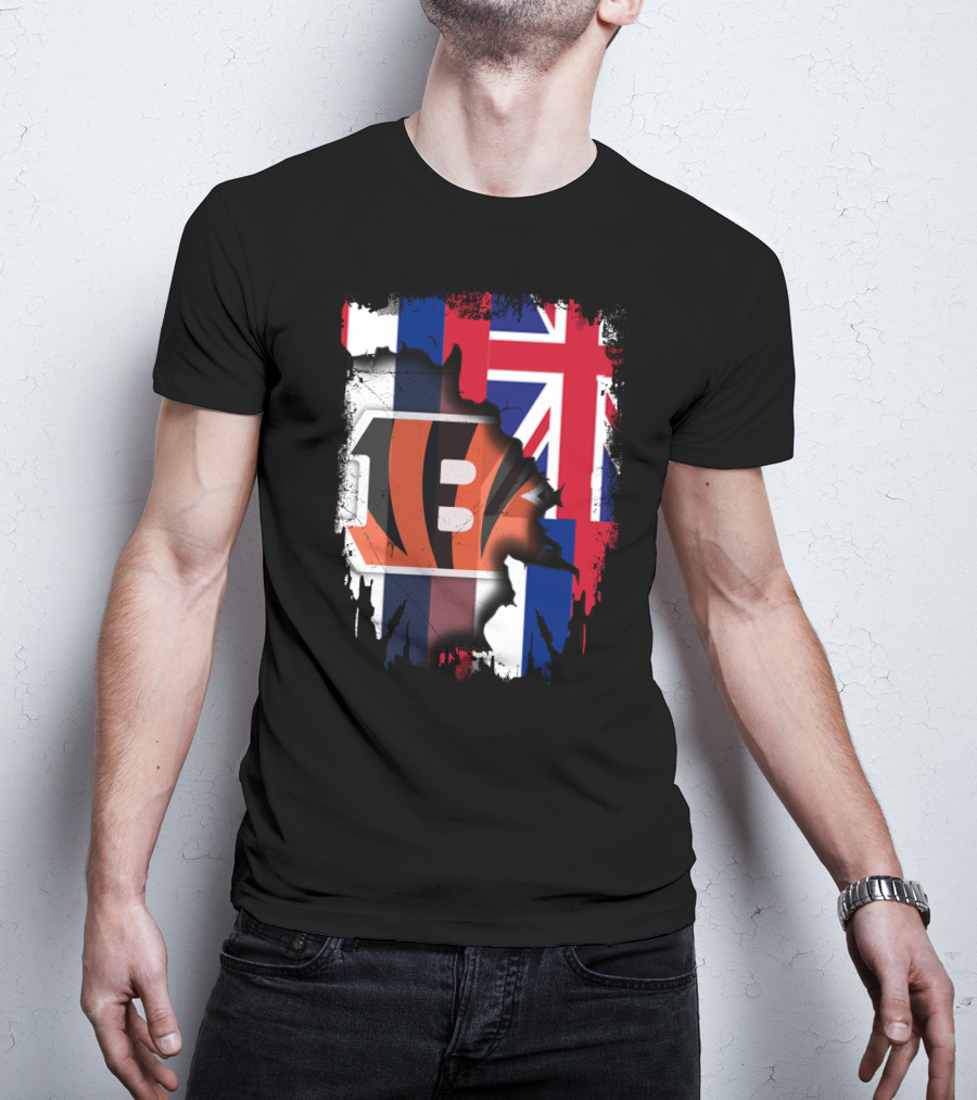 Together Hawaii Bengals Union Flag Fusion T-Shirt