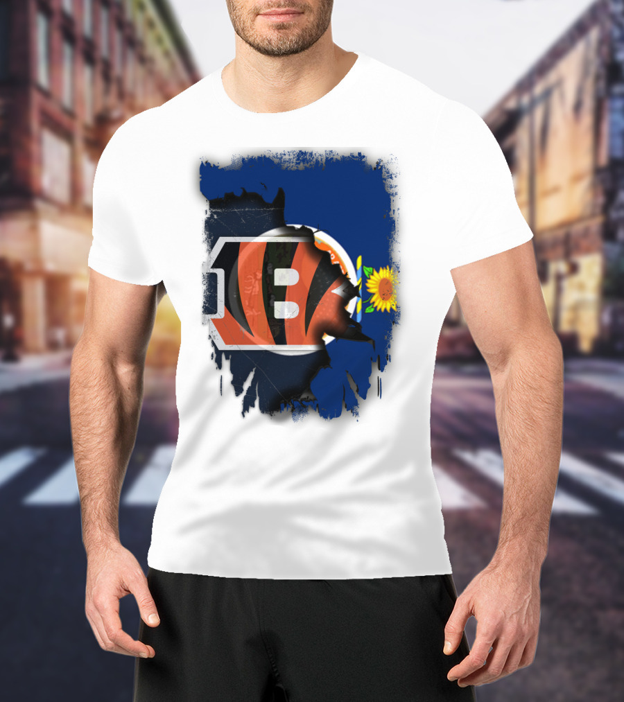 Kansas Bengals Sunflower Collaboration T-Shirt