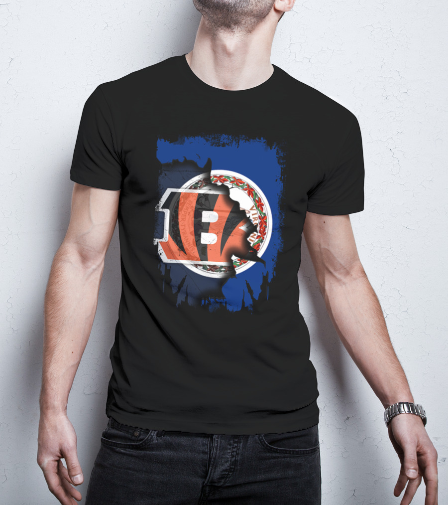 Virginia State Seal With Cincinnati Bengals T-Shirt