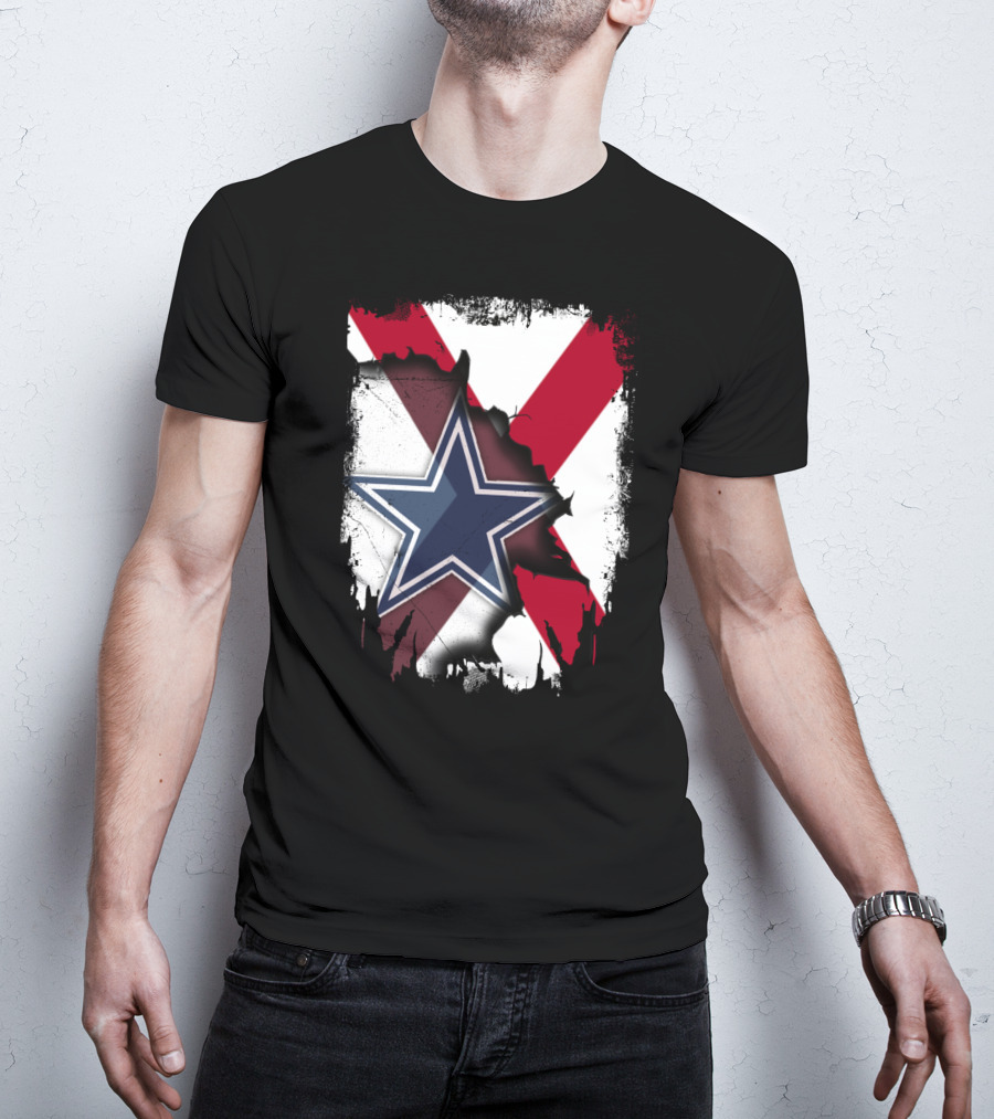 Dallas Cowboys And Alabama Pride Crossover T-Shirt