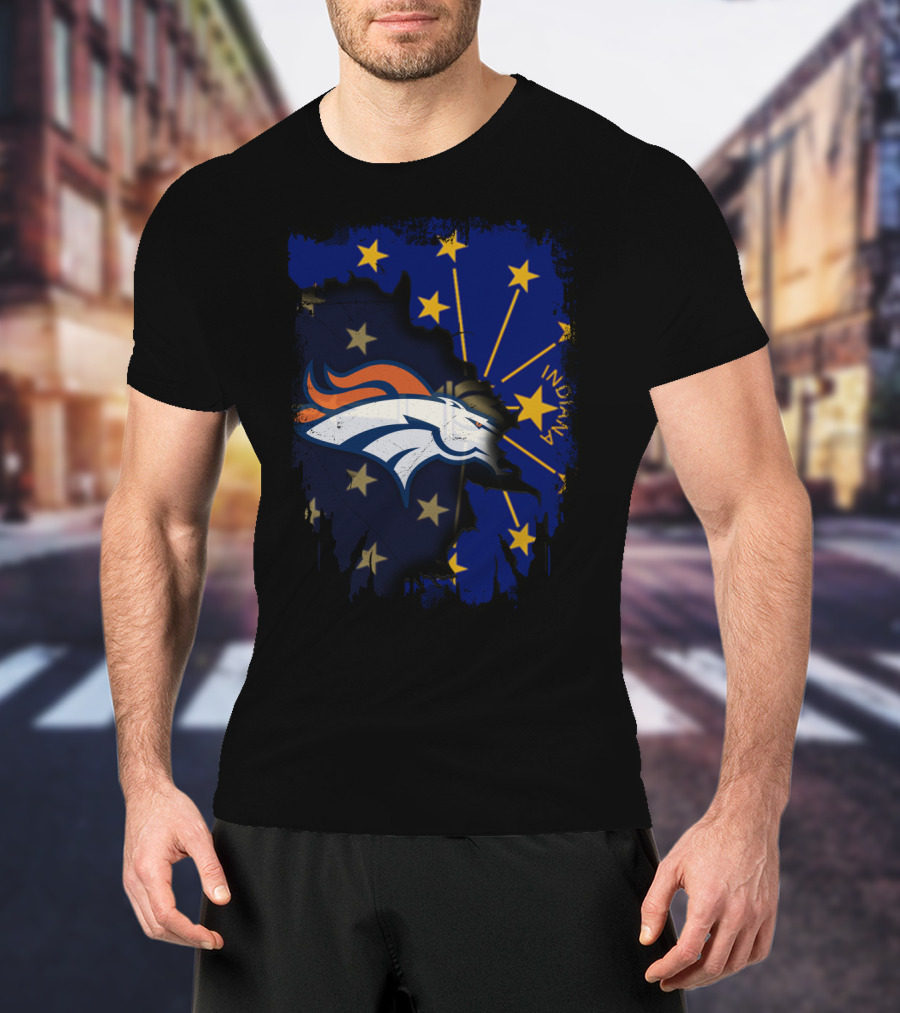 Together Indiana Broncos State Pride Fusion T-Shirt