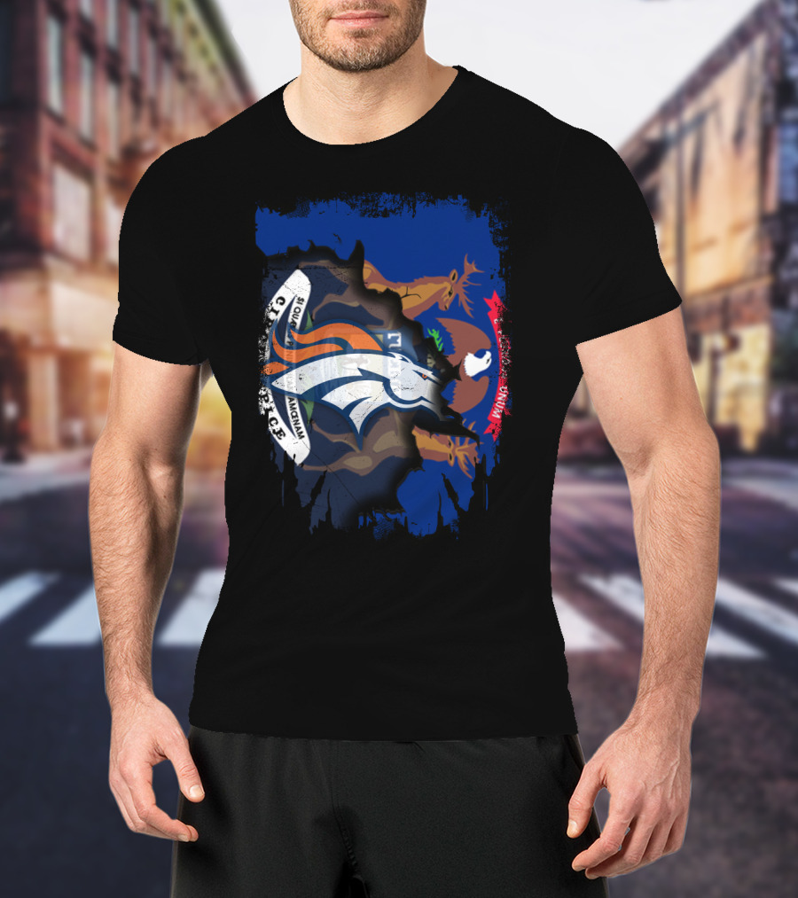 Together Michigan Blend With Broncos And State Pride T-Shirt