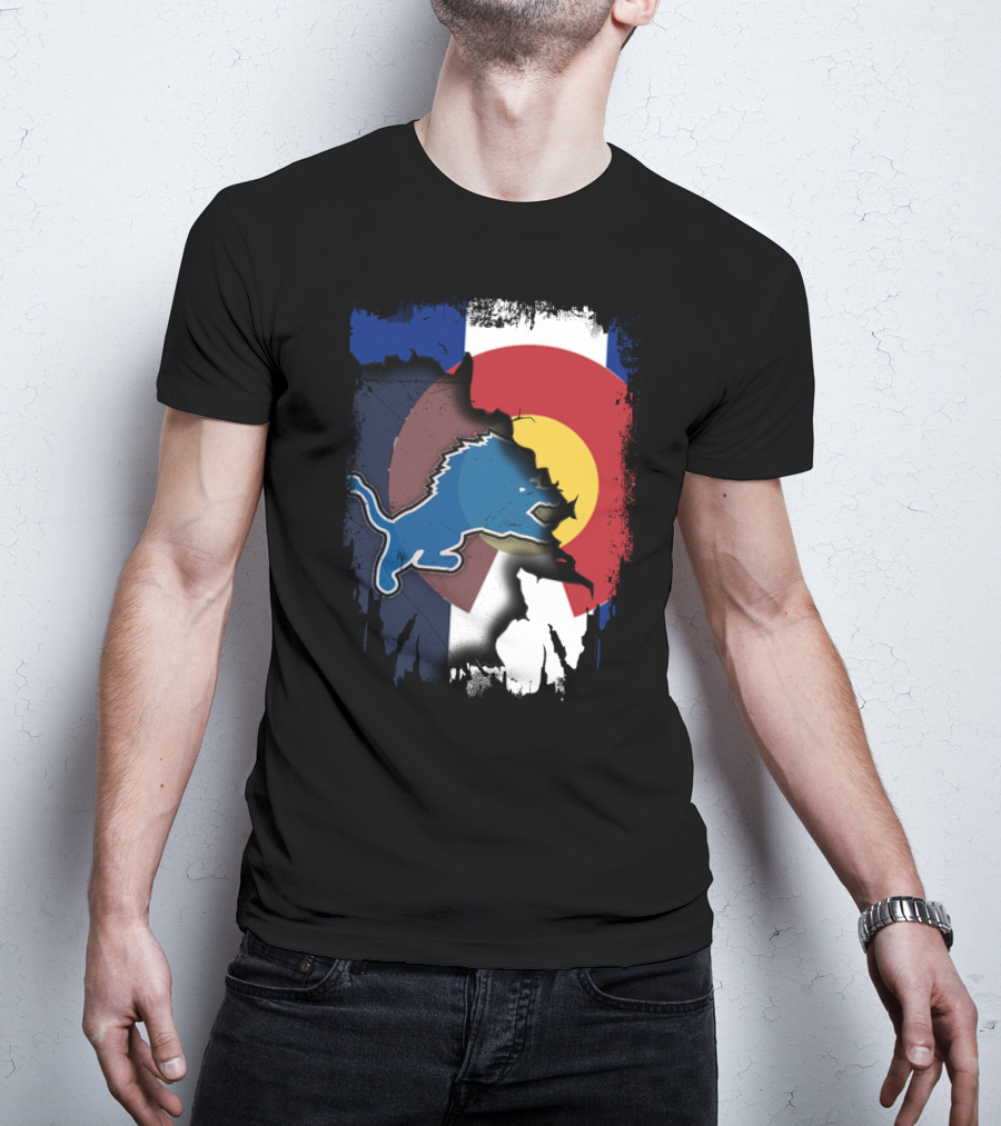 Together Colorado With Lions Detroit Pride Fusion T-Shirt
