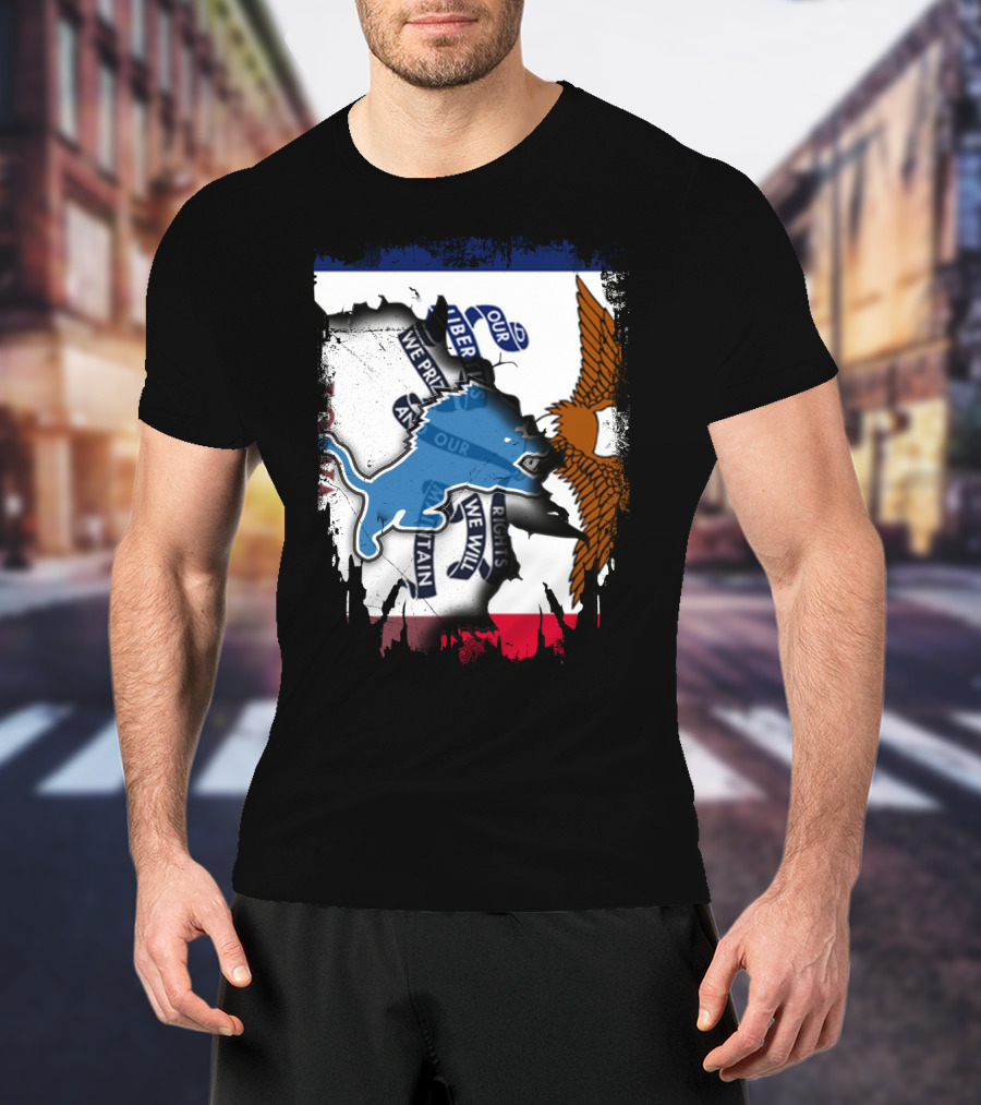 Detroit Lions Iowa Pride Clash T-Shirt
