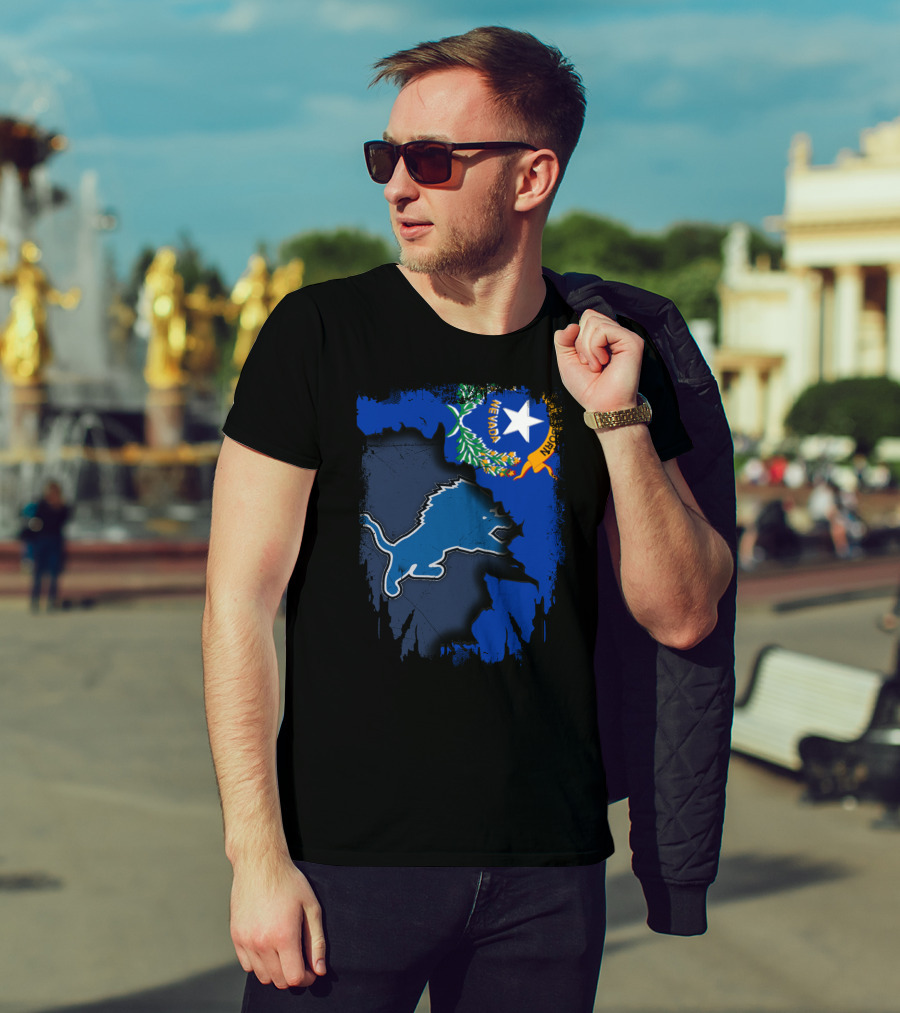 Together Nevada Detroit Lions Nevada State Pride T-Shirt