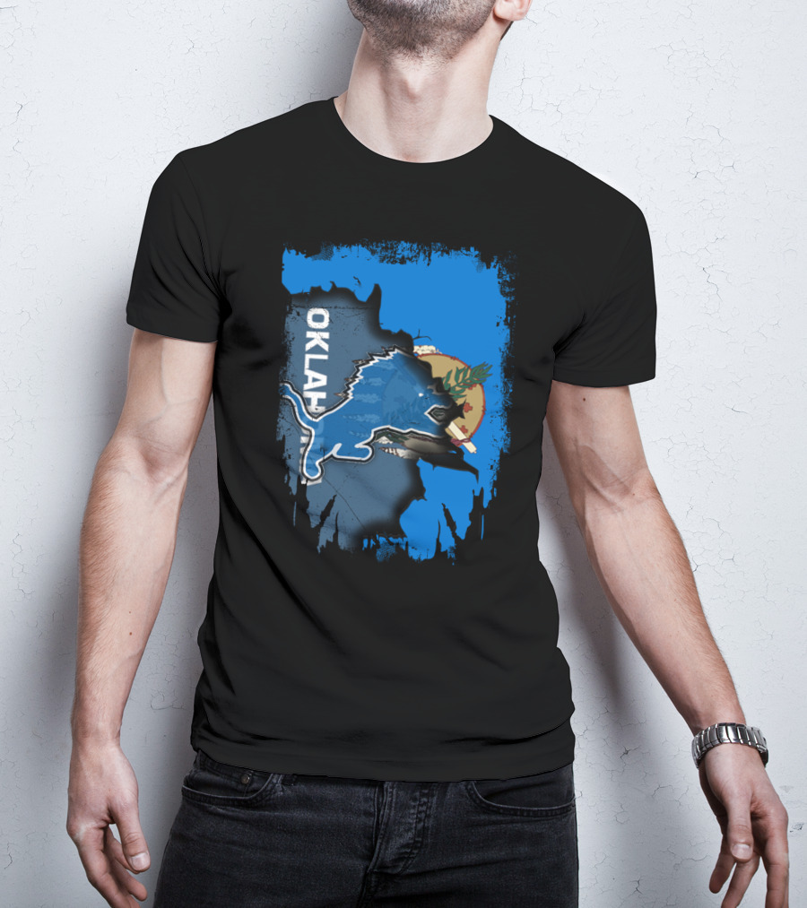 Oklahoma Detroit Lions Mashup T-Shirt
