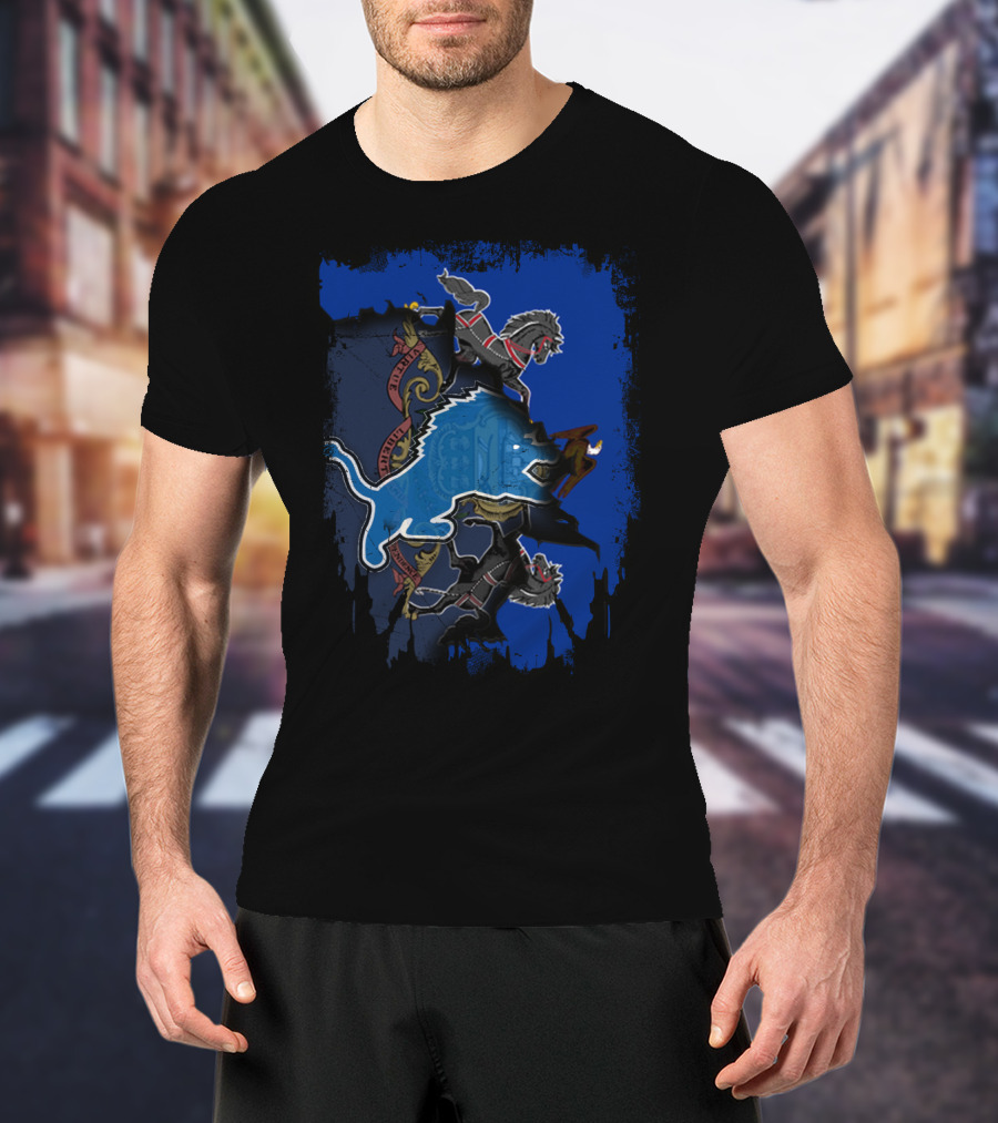 Together Pennsylvania Shield Blue Lions Emblem T-Shirt