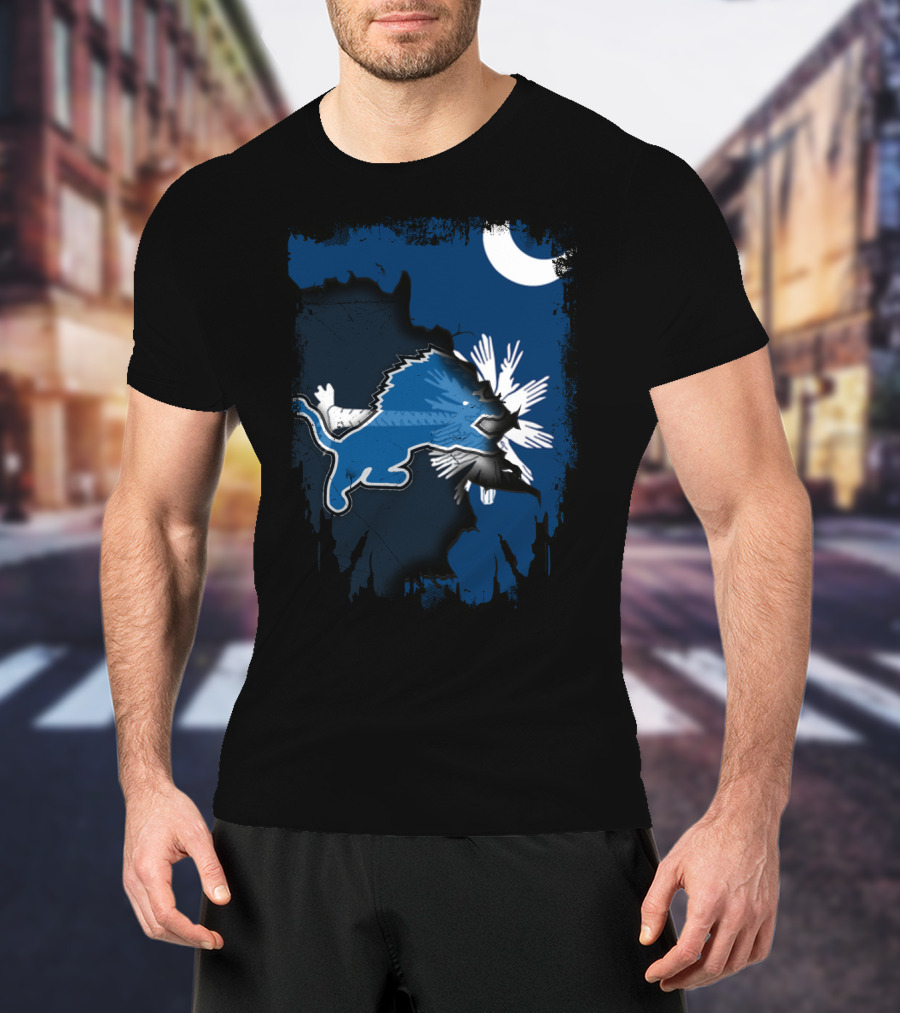 Together South Carolina With Detroit Lions And Palmetto Moon T-Shirt