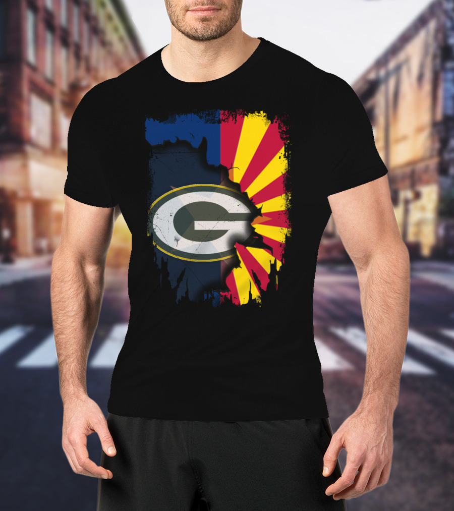 Together Arizona Green Bay Packers Fusion T-Shirt