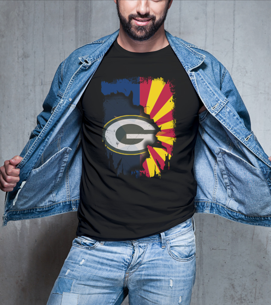 Together Arizona Green Bay Packers Fusion T-Shirt