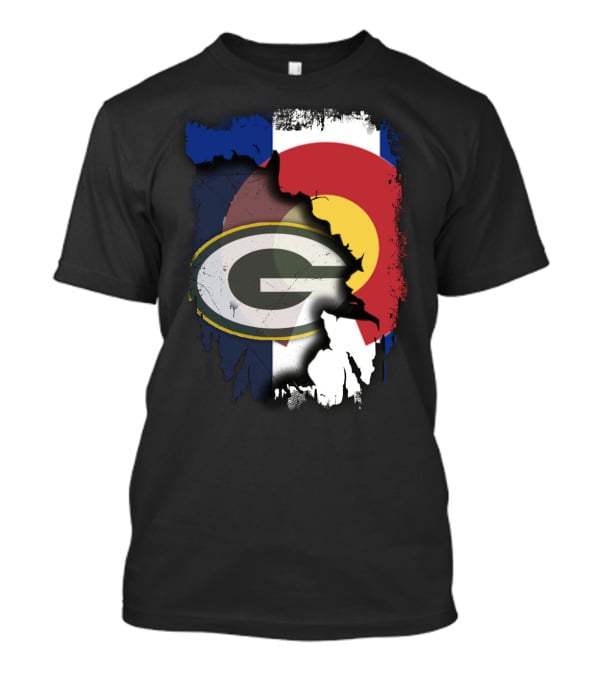 Packers And Colorado Flag Collaboration T-Shirt