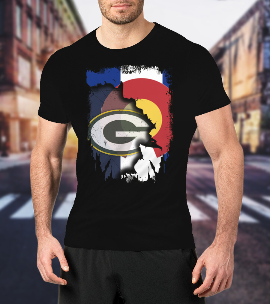 Packers And Colorado Flag Collaboration T-Shirt