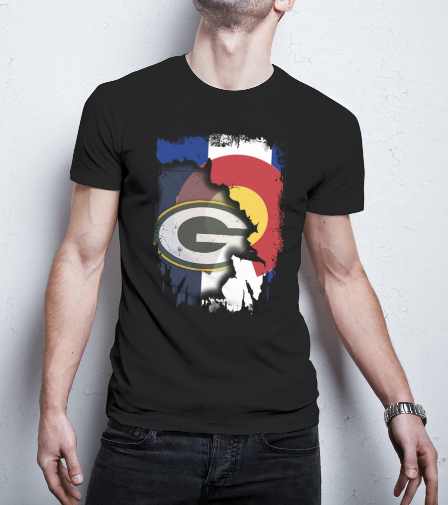 Packers And Colorado Flag Collaboration T-Shirt
