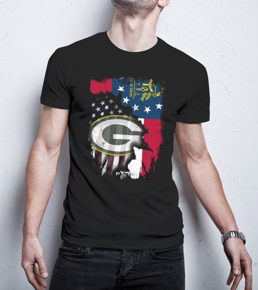 Together With Georgia State Flag And Packers T-Shirt