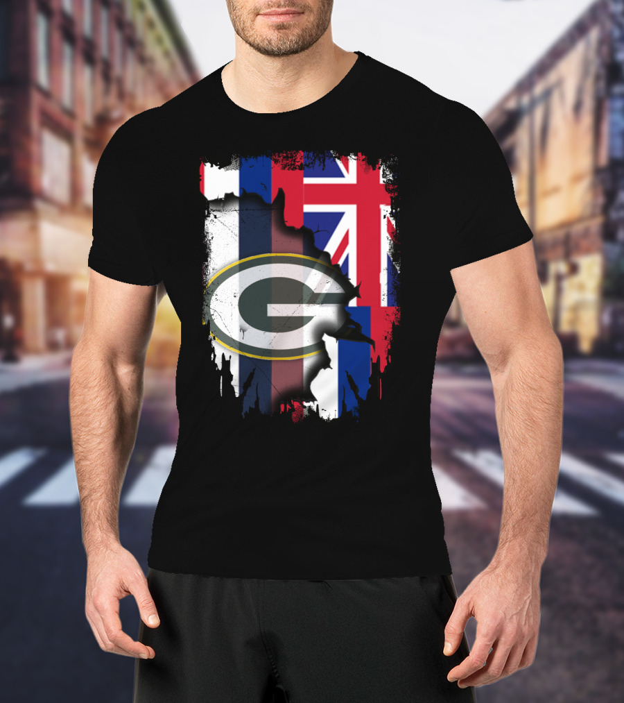 Together Hawaii With Packers G Logo Union Jack T-Shirt
