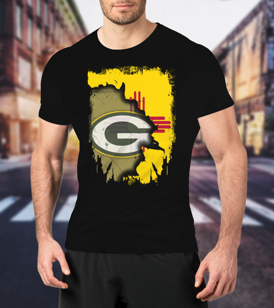 Green Bay Packers New Mexico State Zia Logo Integration T-Shirt